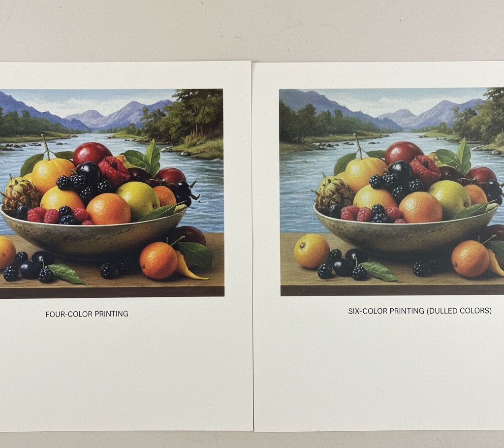 四色印刷與六色印刷視覺效果比較